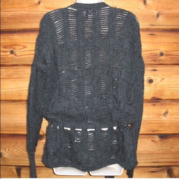 NWOT BCBGMaxAzria Gray Alpaca Blend Sweater - Picture 6 of 7